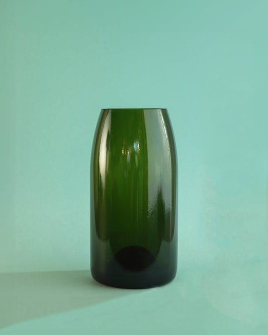 Green Champa Vase, Glass