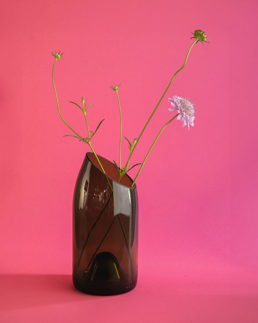 Oblique Vase, glass